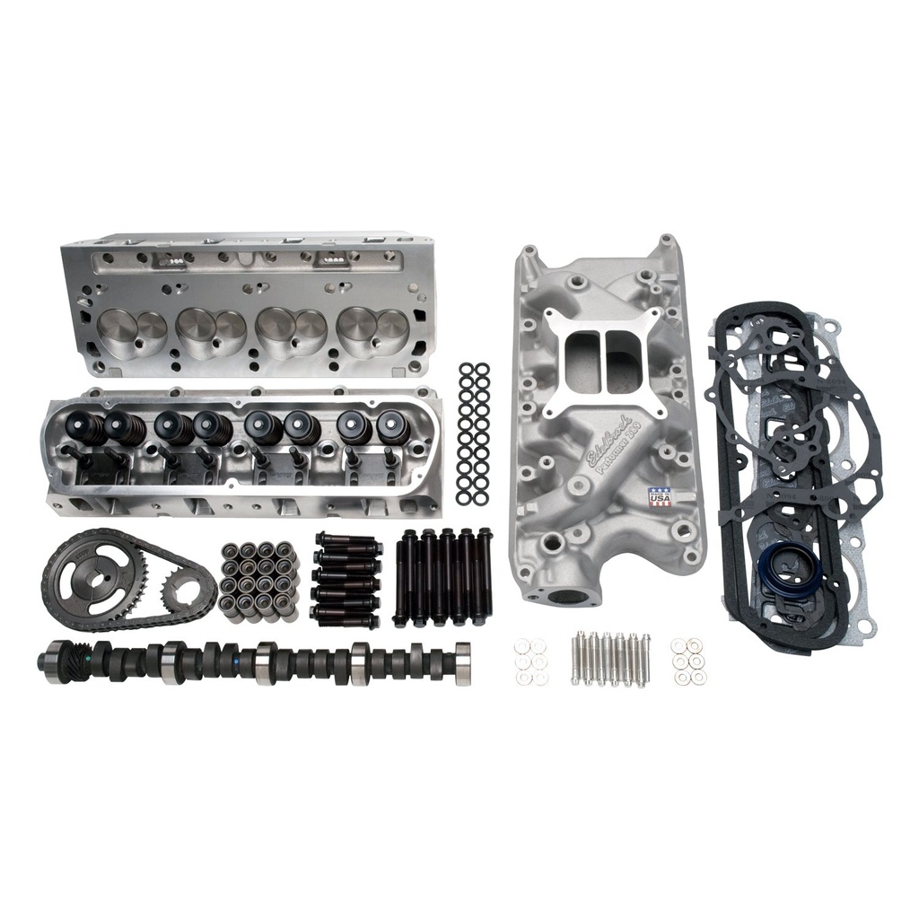 Edelbrock 2027: 2027 E-Street Power Package Top End Kit for 1962-1981 Small Block Ford 289-302