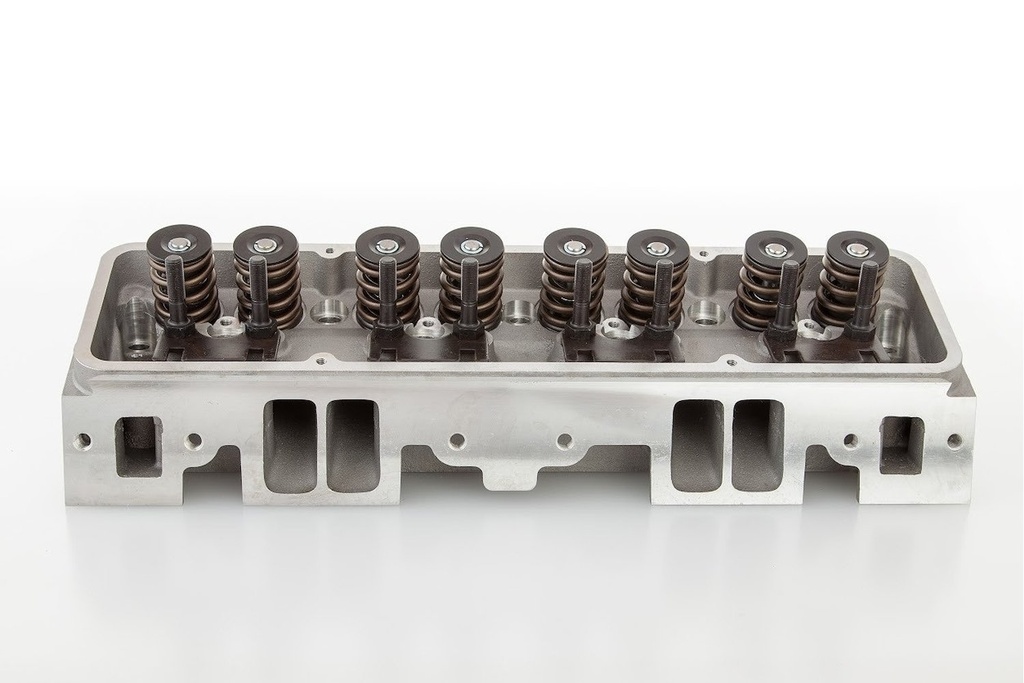 FLOTEK Cylinder Heads 101-505FT: 101-505FT Aluminum Head for Small Block Chevy Engines, 180 cc, Angled Plug, .550 in. Max Flat Tappet [Complete]