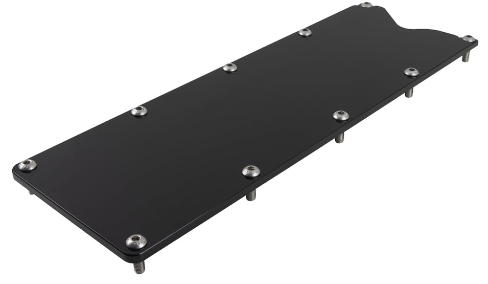Billet Specialties BLK95053: Valley Cover Plate GM LS Gen-3 Engines, Plain Top [Black Anodized]
