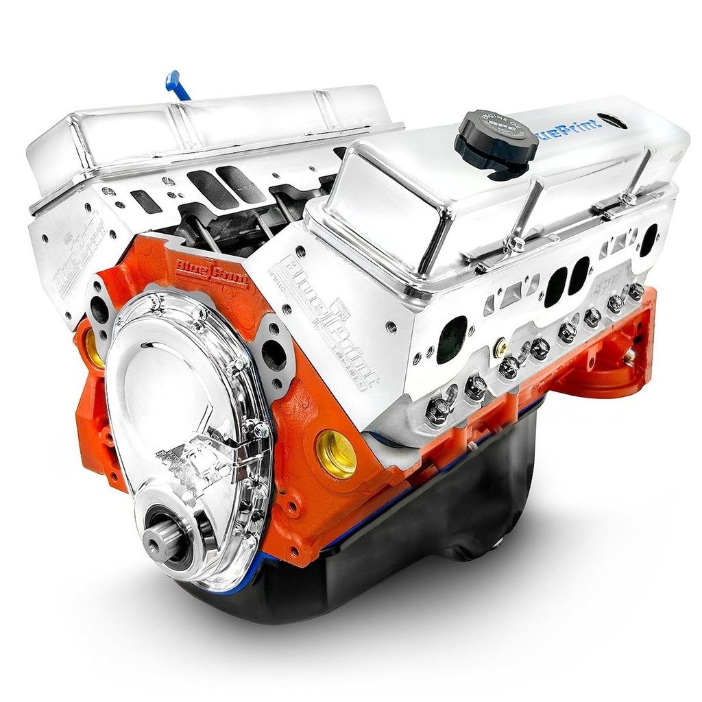 Blueprint Engines BP4002CT1: BP4002CT1 GM Compatible Small Block Chevy 400 ci. Long Block [500 HP]