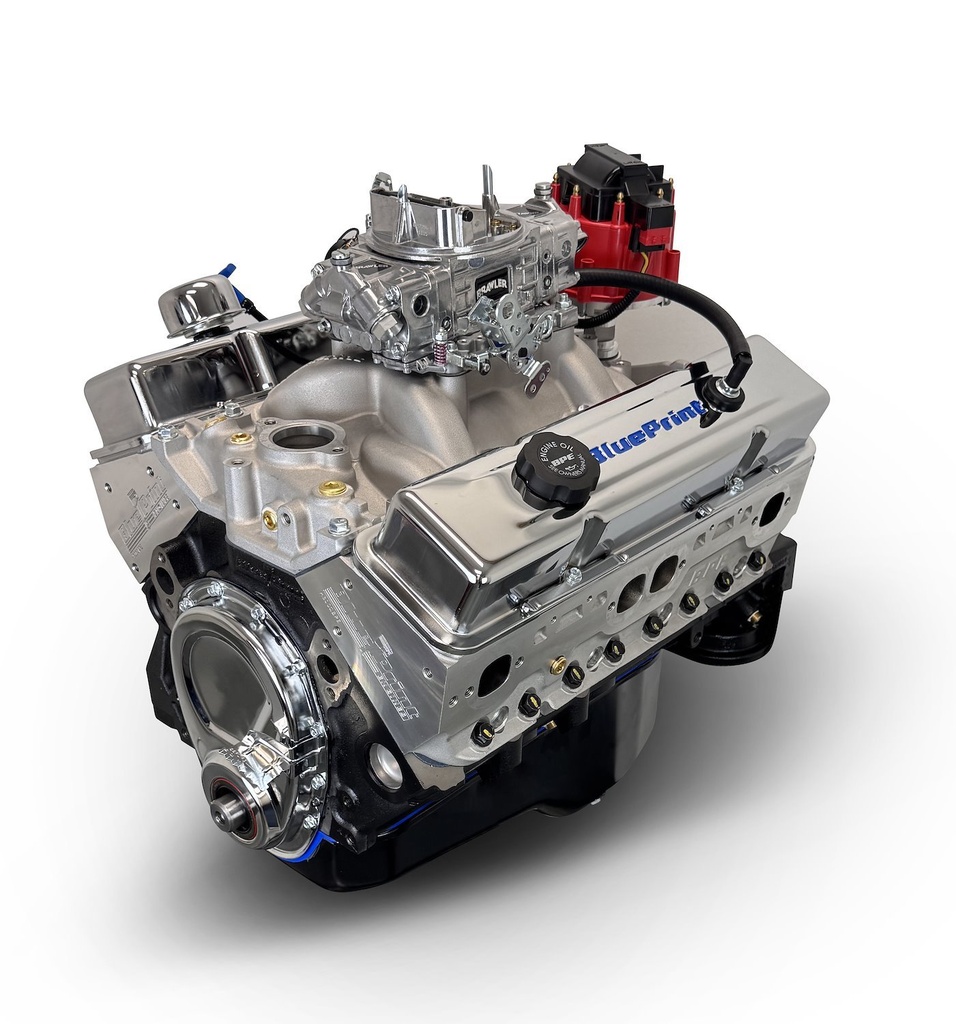 Blueprint Engines BP3505CTC: BP3505CTC GM Compatible Small Block Chevy 350 ci. Base Dressed Carbureted Crate Engine [390 HP]