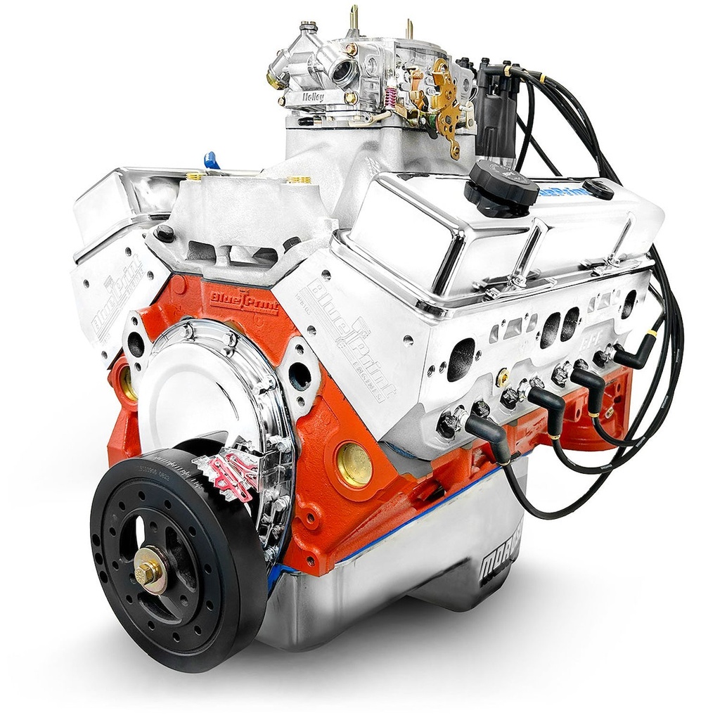 Blueprint Engines PS4272CTC1: BP4272CTC1 GM Compatible Small Block Chevy 427 ci. Base Dressed Carbureted ProSeries Engine [540 HP]