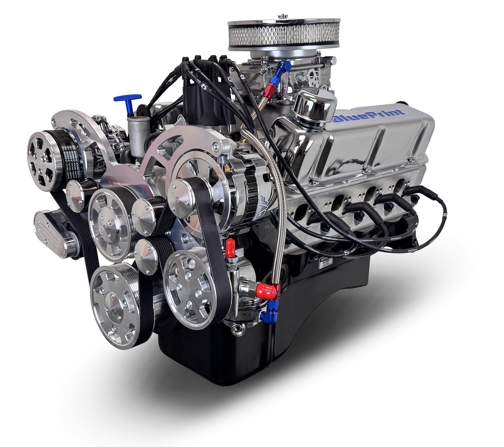 Blueprint Engines BP302CTCK: BP302CTCK Ford Small Block Compatible 302 ci. Crate Engine w/Polished Pulley Kit [Front Sump]
