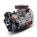 Blueprint Engines BP4002CTC1DK: BP4002CTC1DK GM Compatible Small Block Chevy 400 ci. Deluxe Dressed Carbureted Crate Engine w/Black Pulley Kit [500 HP]