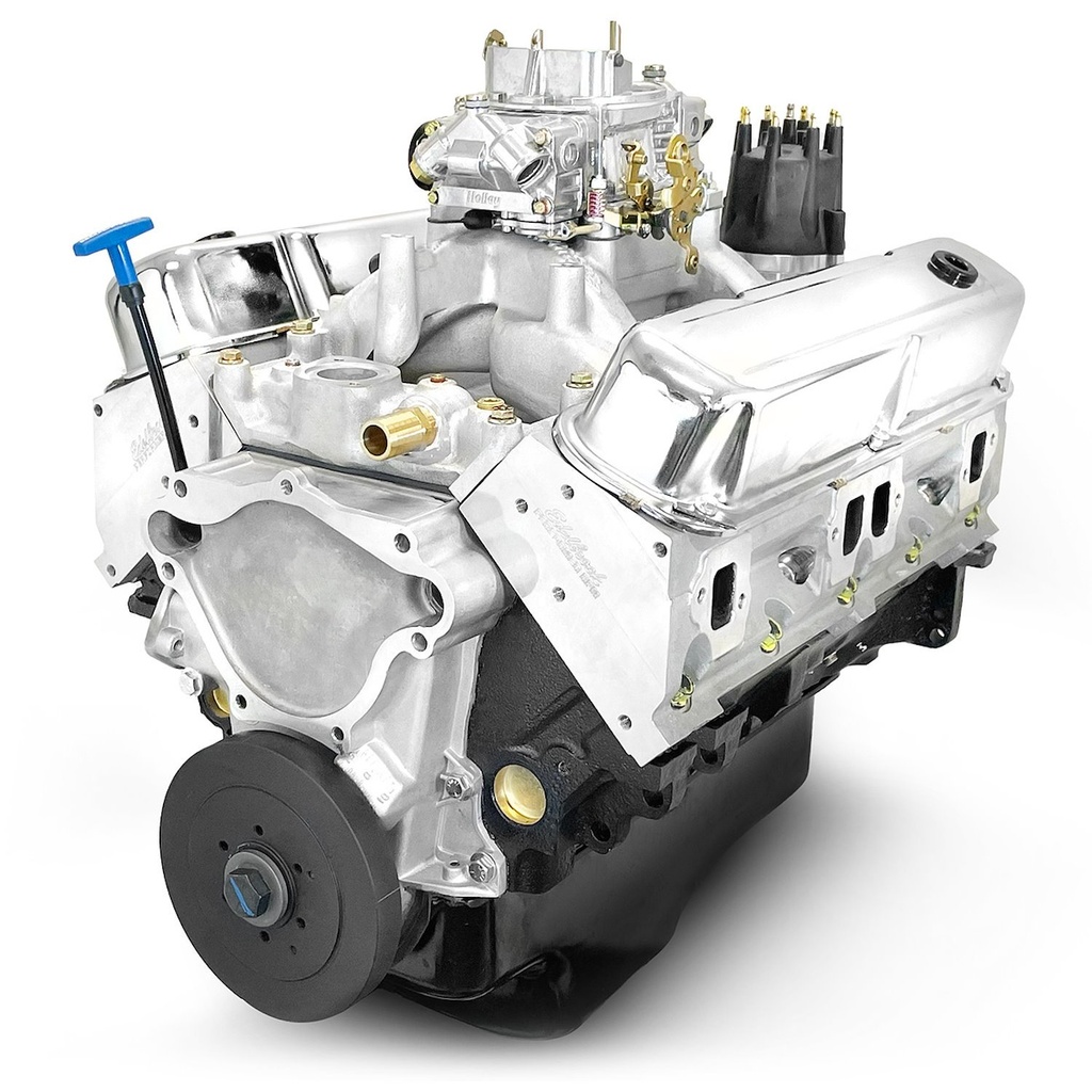 Blueprint Engines BPC4085CTC: BPC4085CTC Chrysler Small Block Compatible 408 ci. Stroker Base Dressed Engine [465 HP]