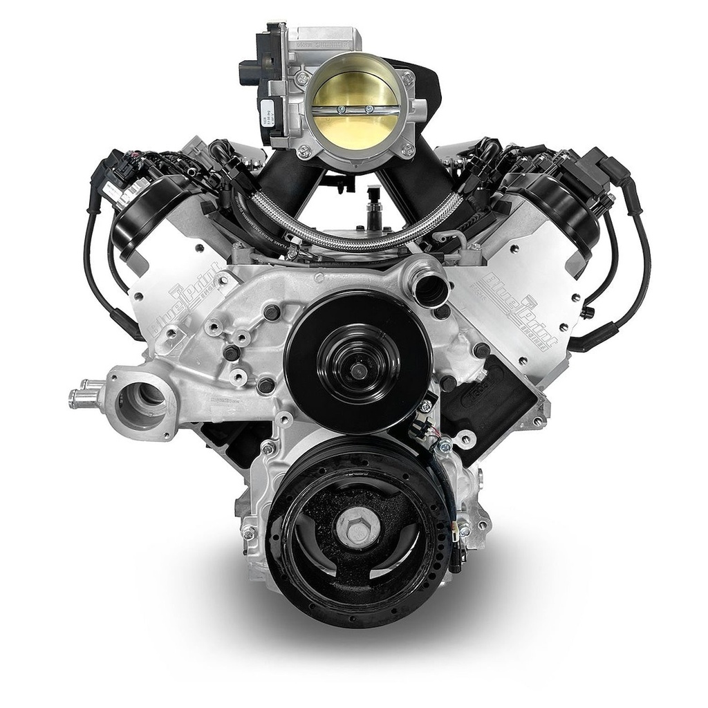 Blueprint Engines PSLS42750CTF: PSLS42750CTF GM LS 427 ci. (7.0L) ProSeries Base Dressed Engine w/LS3 Fabricated Aluminum Intake [600 HP]