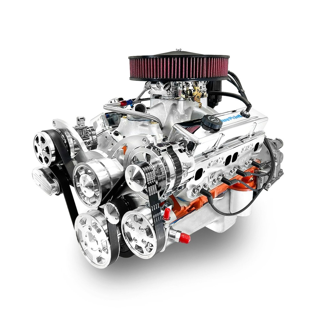 Blueprint Engines B454FKTKX: B454FKTKX Standard Edition GM Compatible Builder Series, EFI, Polished Pulley Kit