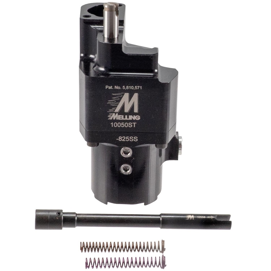 Melling 10050ST825SS: 10050ST-825SS Billet Aluminum High Performance Oil Pump Fits SBC Gen1 [8 1/4 in Deep Pans, High Volume]