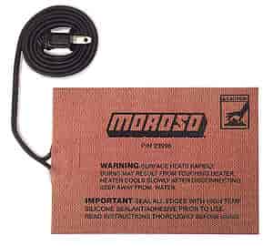 Moroso 23996: Oil Heating Pad Dimensions: 5" x 7"