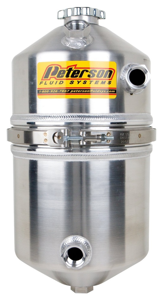 Peterson Fluid Systems 08-0011: 4 Gallon Oil Tank Single Scavenge Inlet