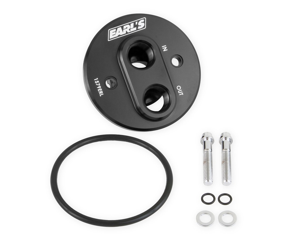 Earl's 1579ERL: Remote Oil Filter Adapter [Small Block Chevy & Big Block Chevy]