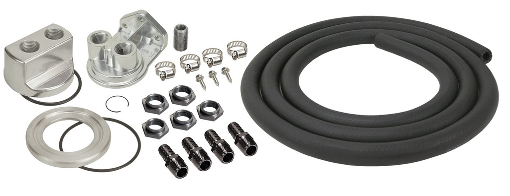 Derale 15748: Remote Oil Filter Kit Engine Thread Size: 3/4"-16, 13/16"-16, 18 x 1.5mm, 20 x 1.5mm, 22 x 1.5mm