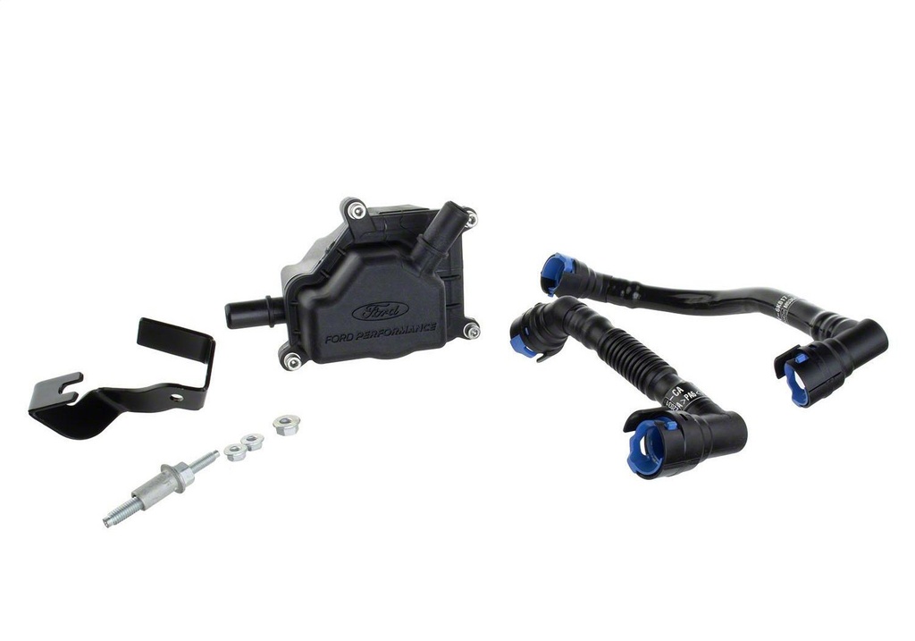 Ford Performance M-6766-A50A: M-6766-A50A Air/Oil Separator for 2018-2020 Ford Mustang 5.0L