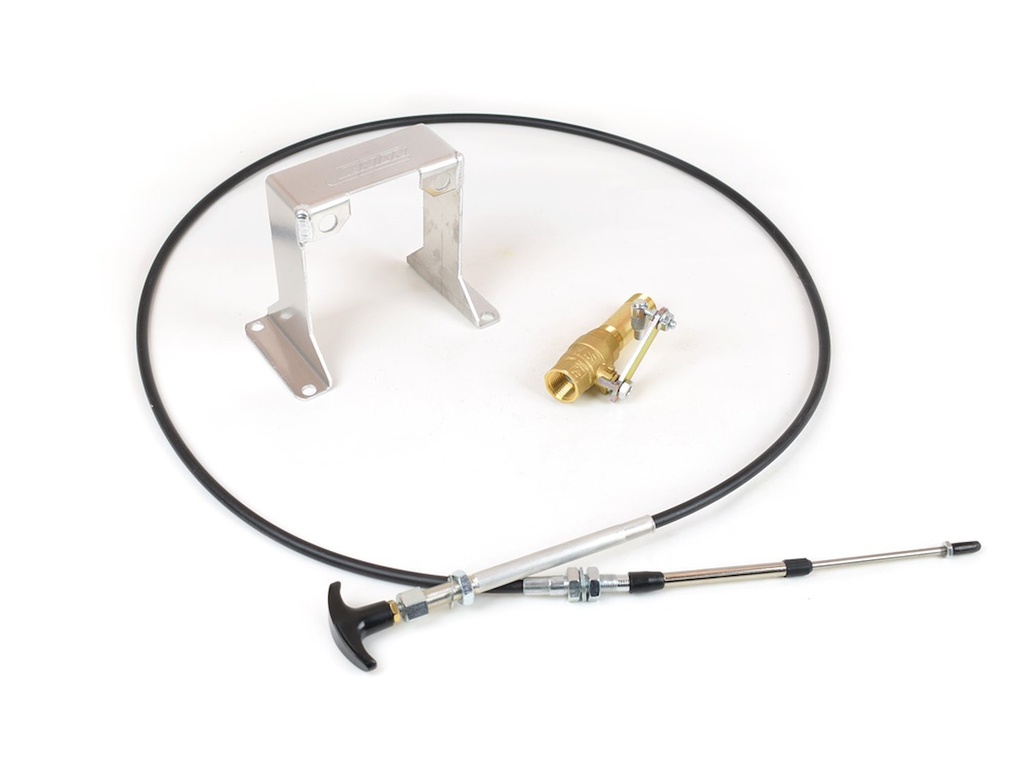 Canton Racing Products 24-506: 24-506 Accusump Manual Valve Cable Kit Valve, 6" Cable, Brackets, & Fittings