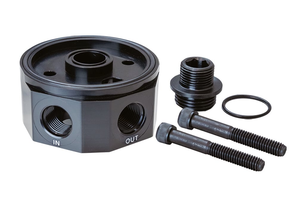 Moroso 23705: Oil Cooler/Filter Sandwich Adapter Big Block Chevy Gen V/VI