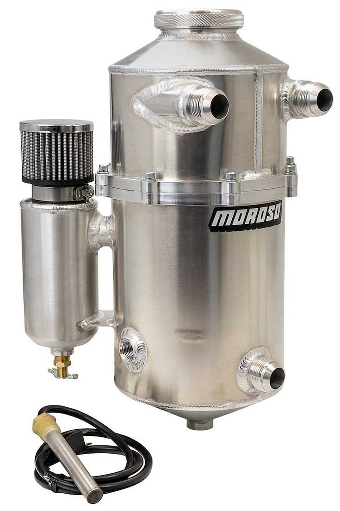Moroso 22619: 2-Piece Dry Sump Tank w/Built-In Breather Tank 7.5 Quart