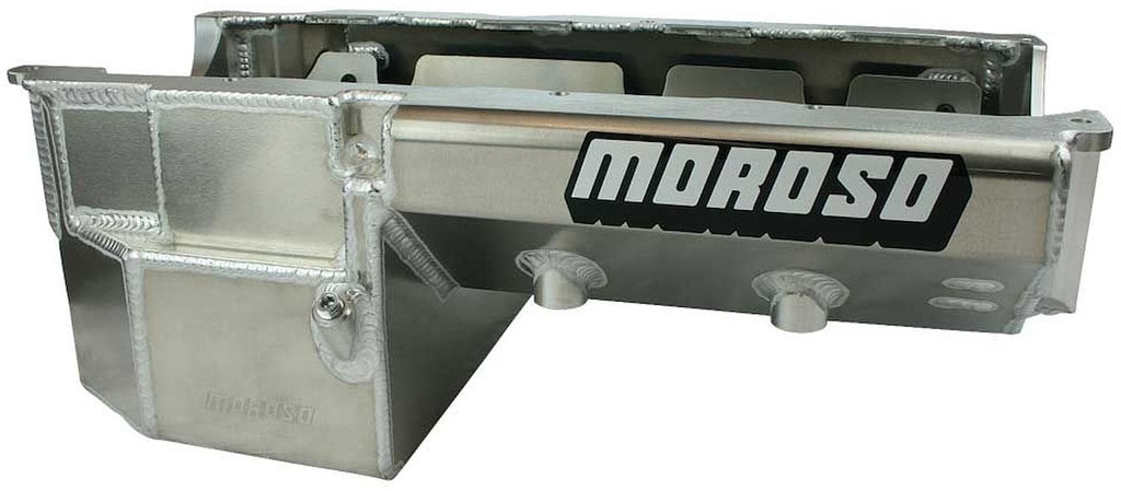 Moroso 20382: 20382 Drag Race Oil Pan with Divided Tray, Big Block Chevy Gen-V/VI - Wet Sump