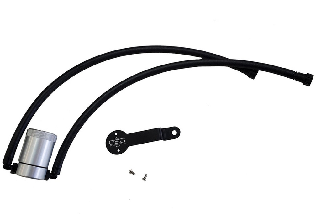 J&L 3085D-C: Oil Separator 3.0 Driver Side, Clear Anodized [Fits Select 2014-2020 Chevy Silverado/GMC Sierra Trucks 5.3L/6.2L]