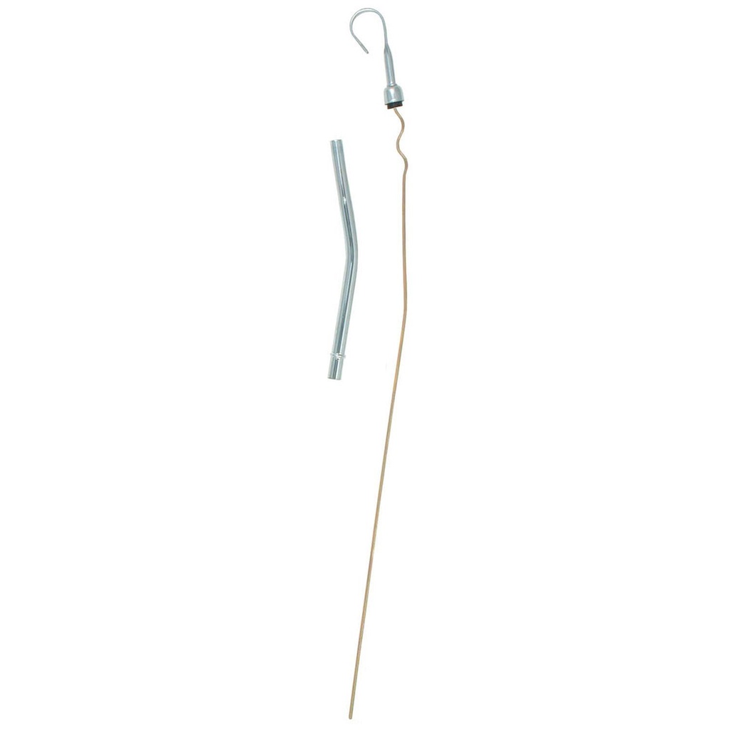 Spectre 4255: Chrome Steel Handle Dipstick Fits Pre-1980 Small Block Chevy