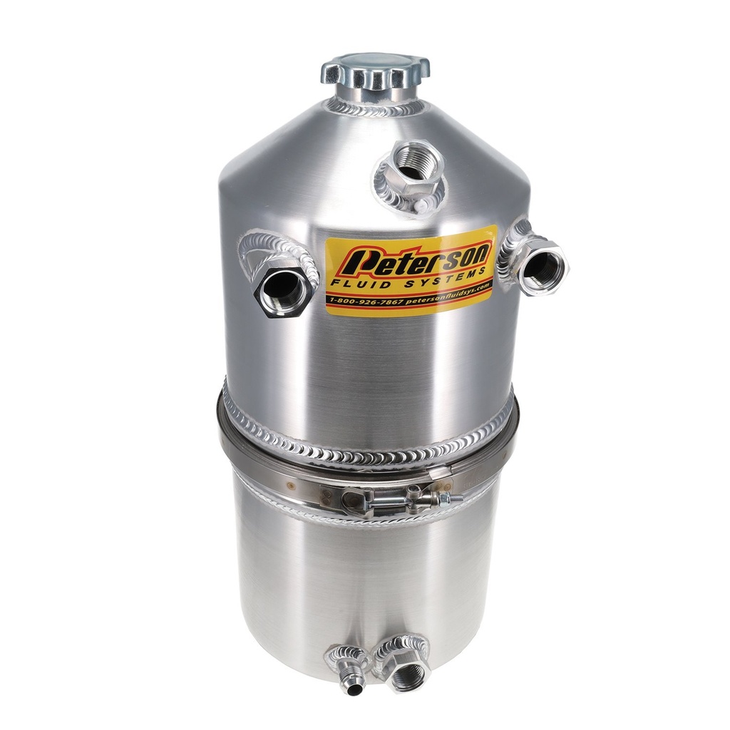 Peterson Fluid Systems 08-0014: 5 Gallon Oil Tank Dual Scavenge Inlet