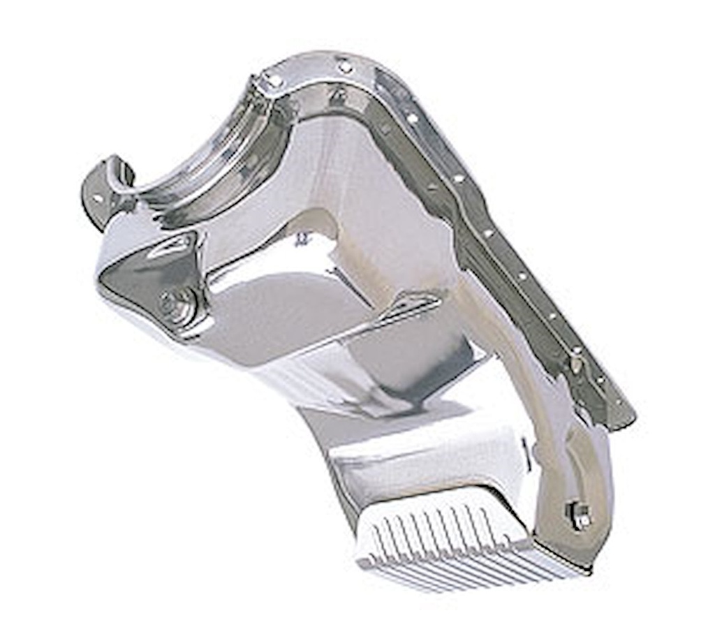 Trans Dapt 8919: Silver Slam-Guard Oil Pan 1965-87 Small Block Ford 260, 289, 302