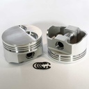 DSS Racing 8720-4000: 8720-4000 E-Series Flat Top Piston Set for 1962-2001 Small Block Ford 302, 4 in. Bore, -3cc Volume [OEM Stroke]