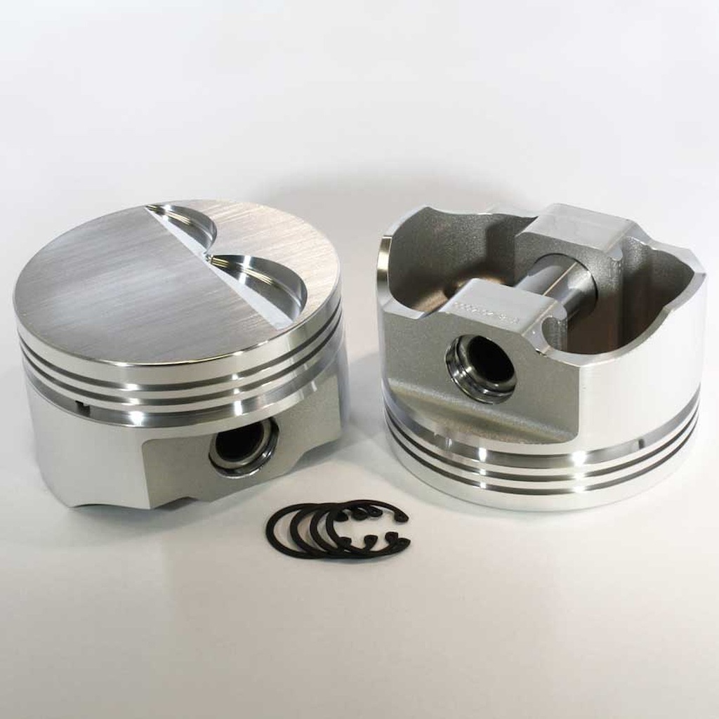 DSS Racing 8785-4000: 8785-4000 E-Series Flat Top Piston Set for 1999-2019 Chevy LS, 4 in. Bore, -3cc Volume [OEM Stroke]
