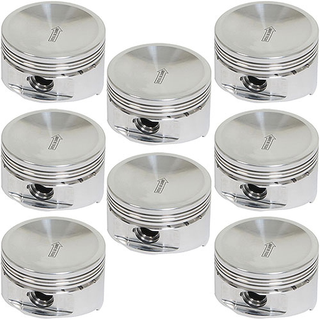 Manley 494220-8: Ford 4.6L/5.4L 2/4V & 5.4L 3V Street Master Dish Top Pistons 18cc Spherical Dish