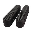 Top Street Performance JM8082-2BK: JM8082-2BK Valve Covers, Finned Cast Alum., w/ Coil Covers LS, Black