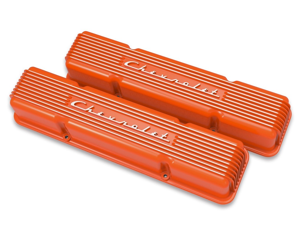 Holley 241-109: 241-109 Officially Licensed Chevrolet Vintage Series Finned Valve Covers