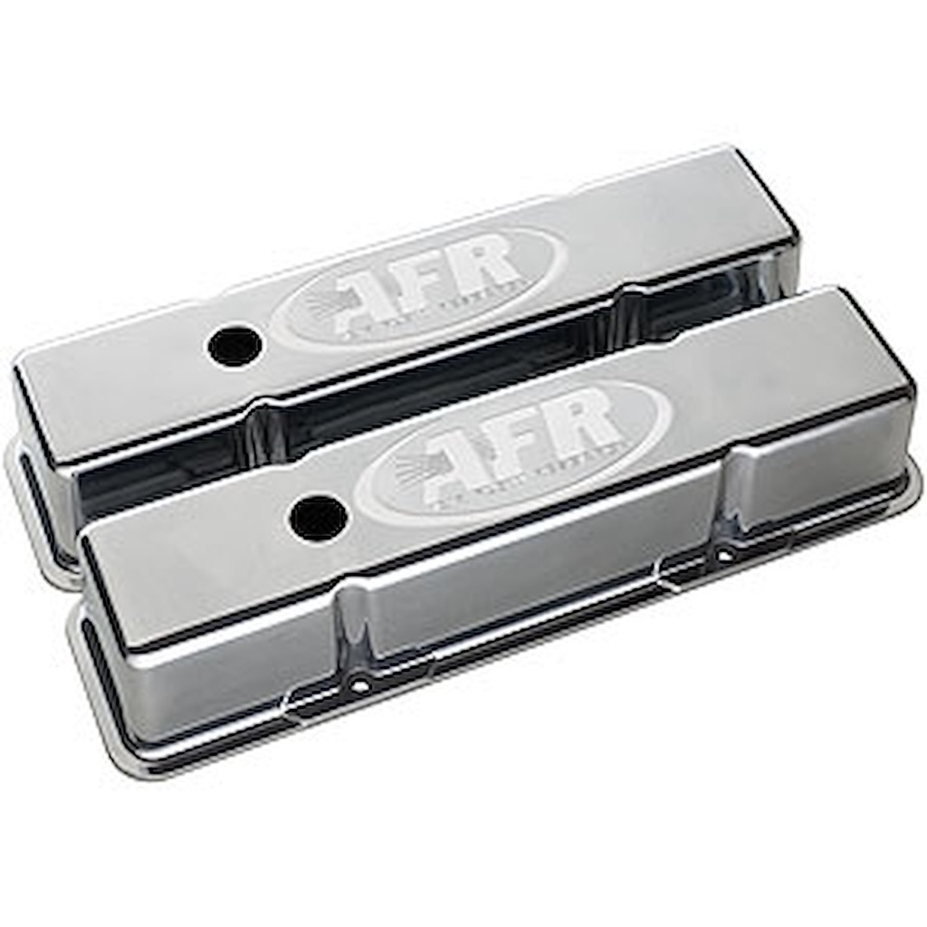 AFR - Airflow Research 6704: Cast Aluminum Tall Valve Covers for Small Block Chevy [Polished]
