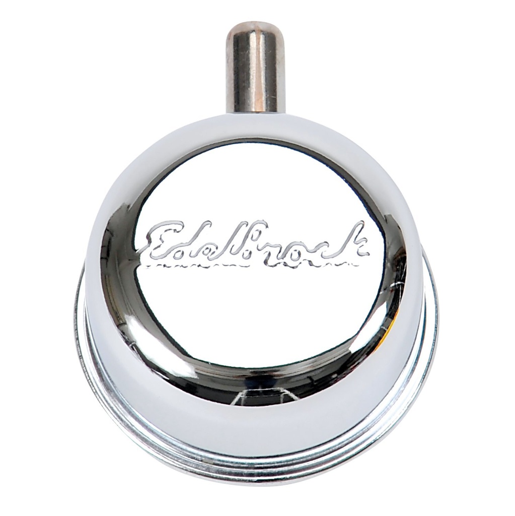 Edelbrock 4410: Signature Series Valve Cover Breather with 90 Degree PCV Port in Chrome