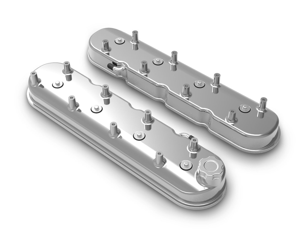 Holley 241-111: 241-111 Aluminum LS Valve Covers Polished