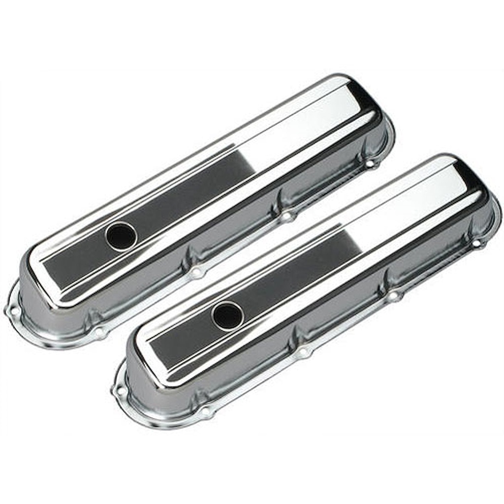 Trans Dapt 9521: Chrome Plated Steel Valve Covers 1977-1979 Cadillac 425 V8