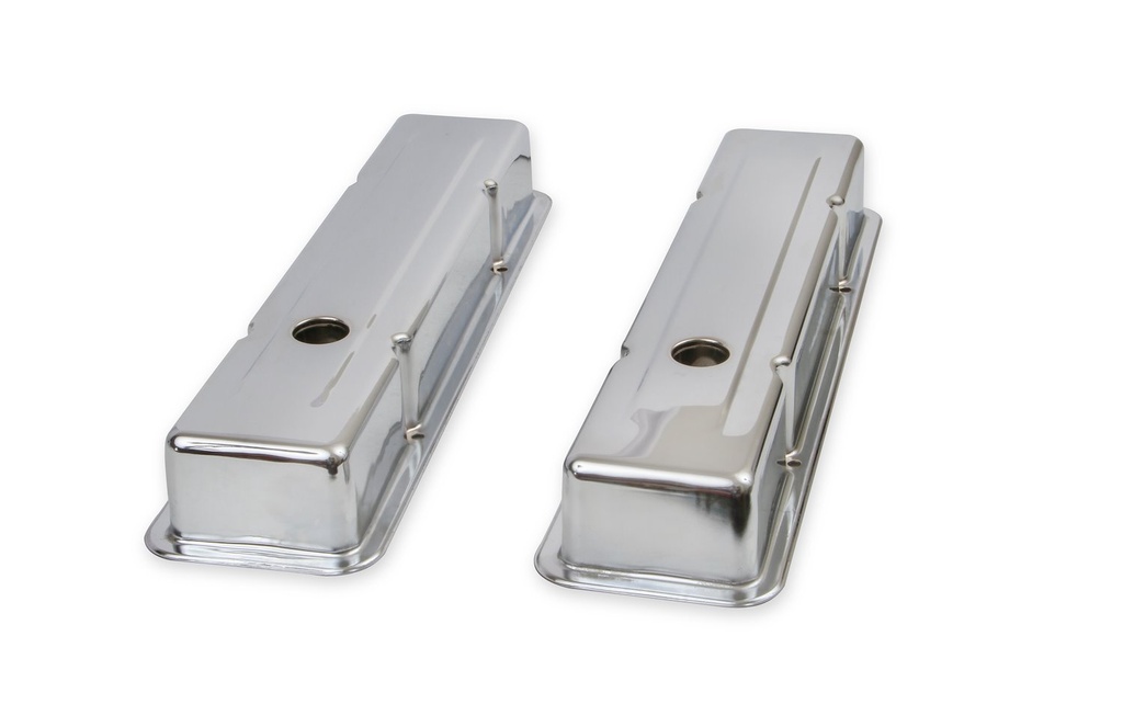 Mr Gasket 9800: Chrome Valve Covers SB-Chevy