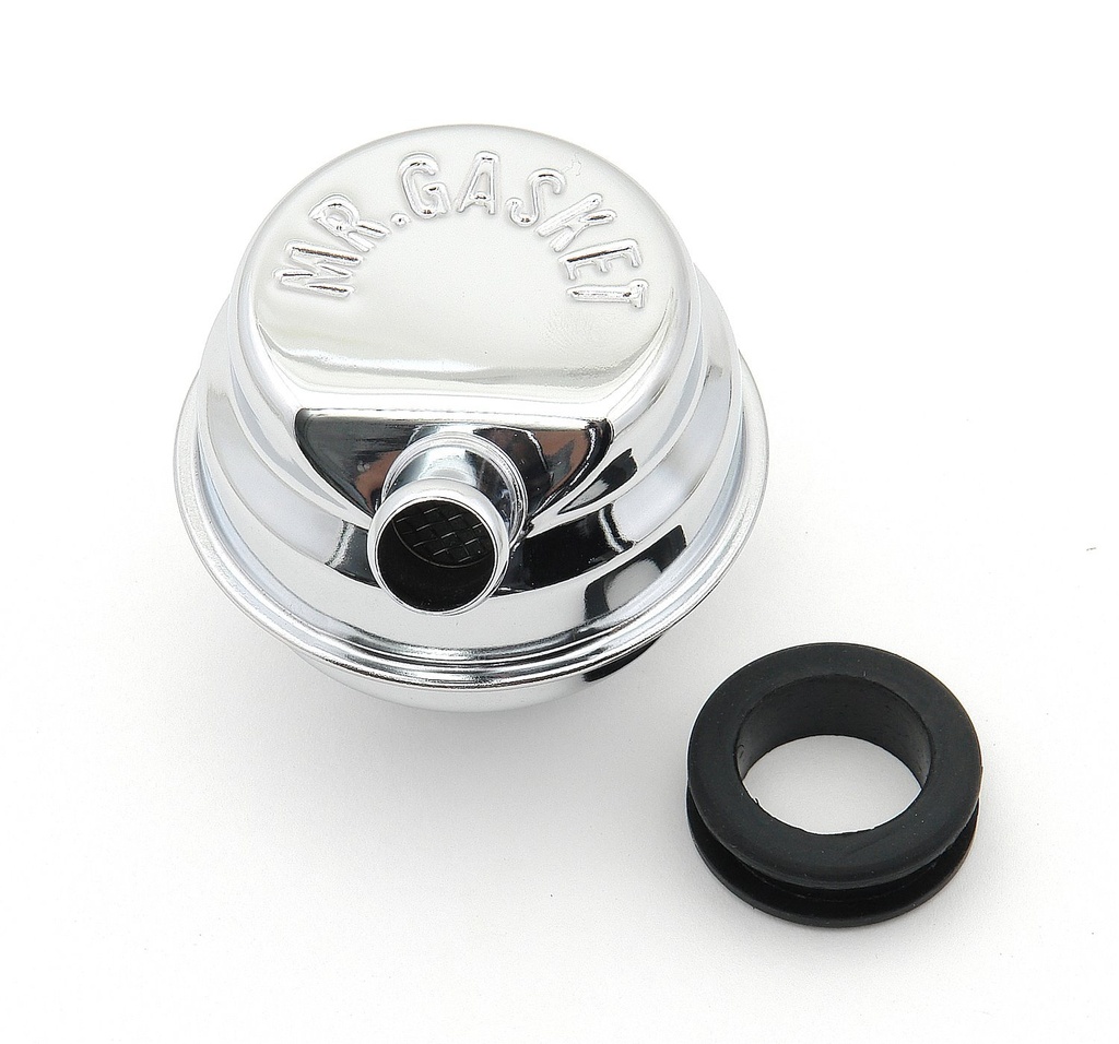 Mr Gasket 2059: Push-On Style Breather 1" OD Neck & 5/8" OD Breather Tube
