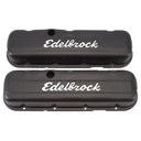 Edelbrock 4483: Signature Series Valve Covers 1965-Later Big Block Chevy 396-502