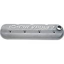 Chevrolet Performance 25534398: Tall LS Valve Cover with Chevrolet Logo in Natural Cast Finish