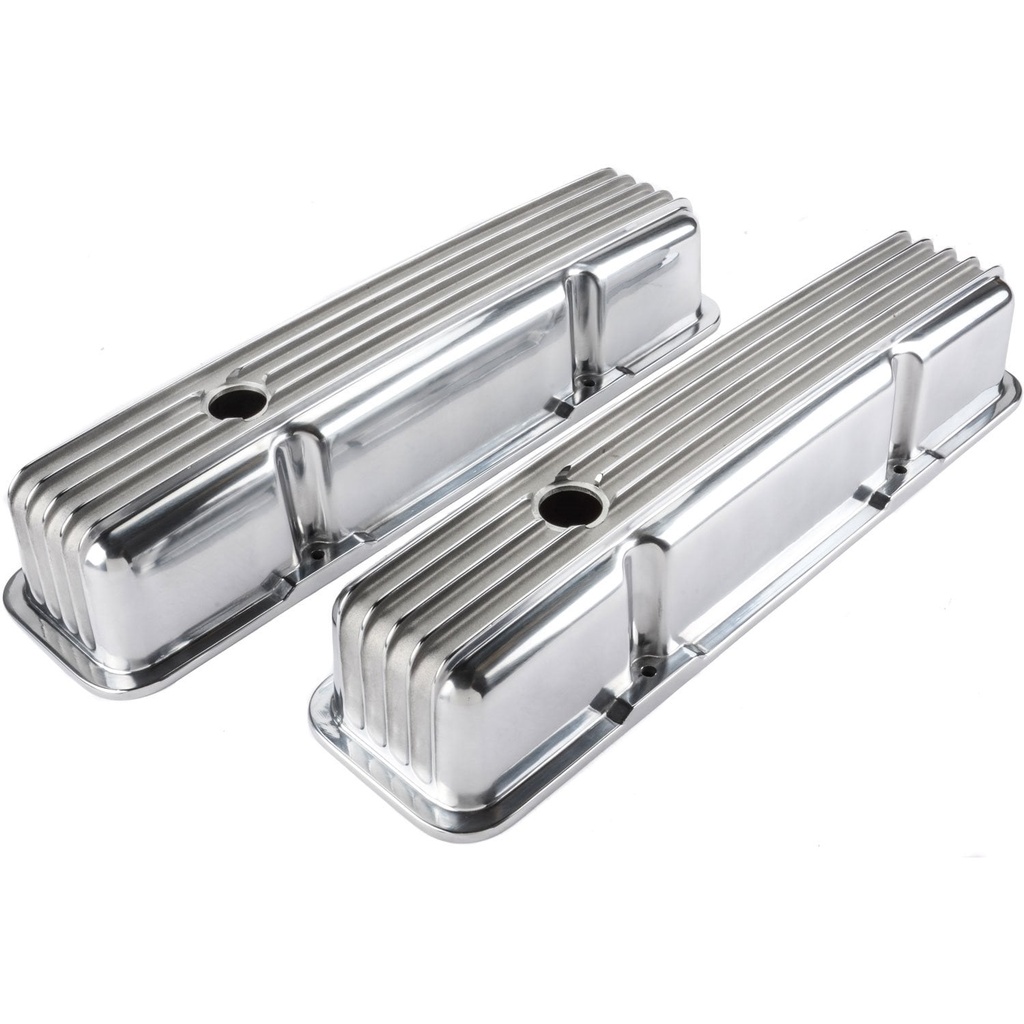 Trans Dapt 6602: Cast Aluminum Valve Covers 1958-86 Small Block Chevy