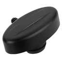 Billet Specialties BLK21939: Retro Oval Valve Cover PCV Breather Plain