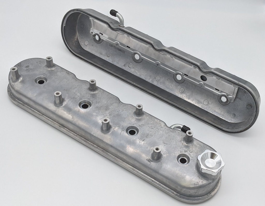 Granatelli 640360: 640360 Tall Cast Aluminum Centerbolt Valve Covers GM LS-Series V8 Engines