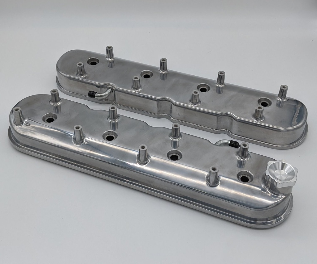 Granatelli 640361: 640361 Tall Cast Aluminum Centerbolt Valve Covers GM LS-Series V8 Engines