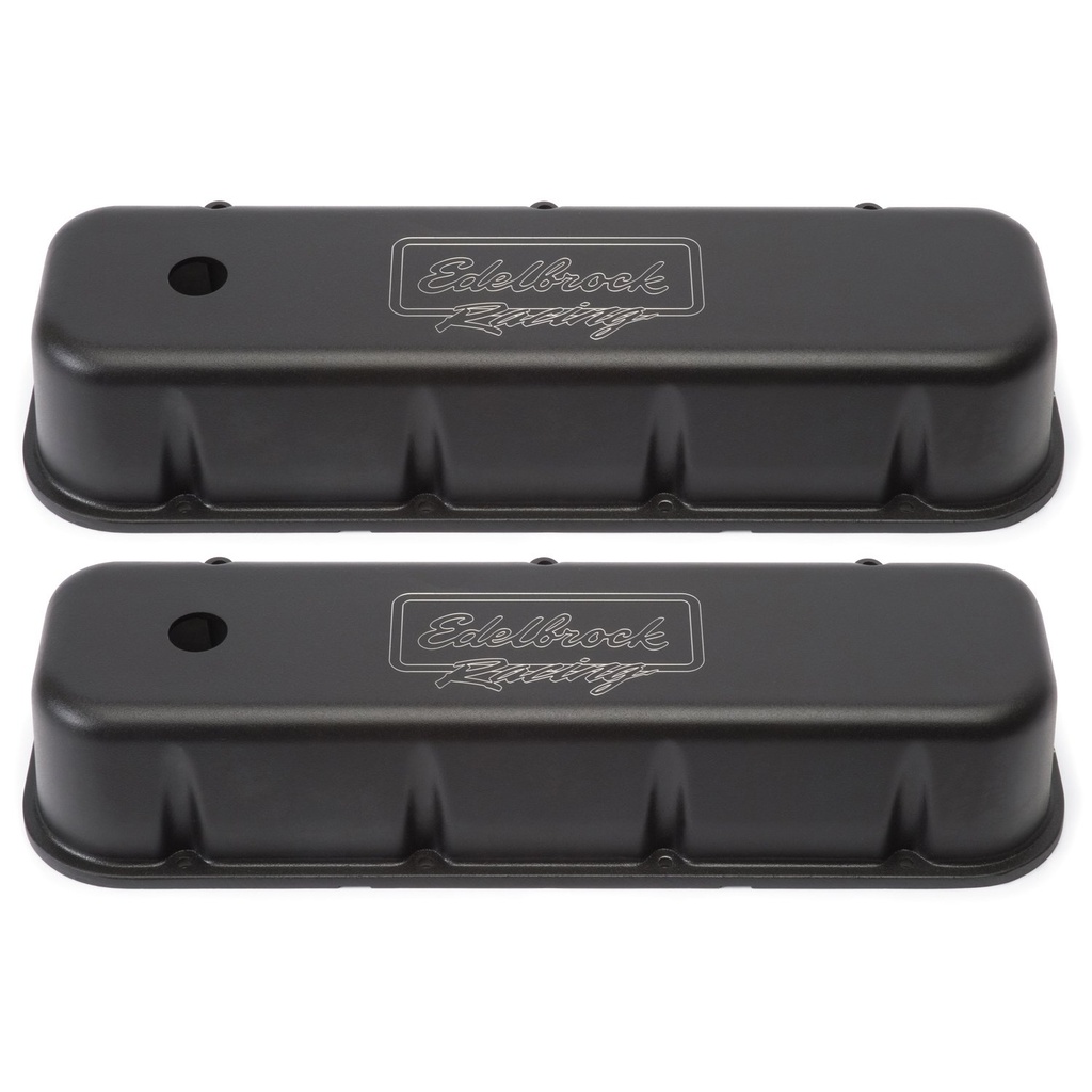 Edelbrock 41803: Victor Series Valve Covers for 1965 and Later Big Block Chevy 396-502