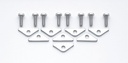 Mr Gasket 9887: Chrome Valve Cover Clamps Short Style