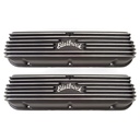 Edelbrock 41603: Classic Finned Valve Covers 1962-1995 Small Block Ford 221-351W with Black Powder Coated Finish