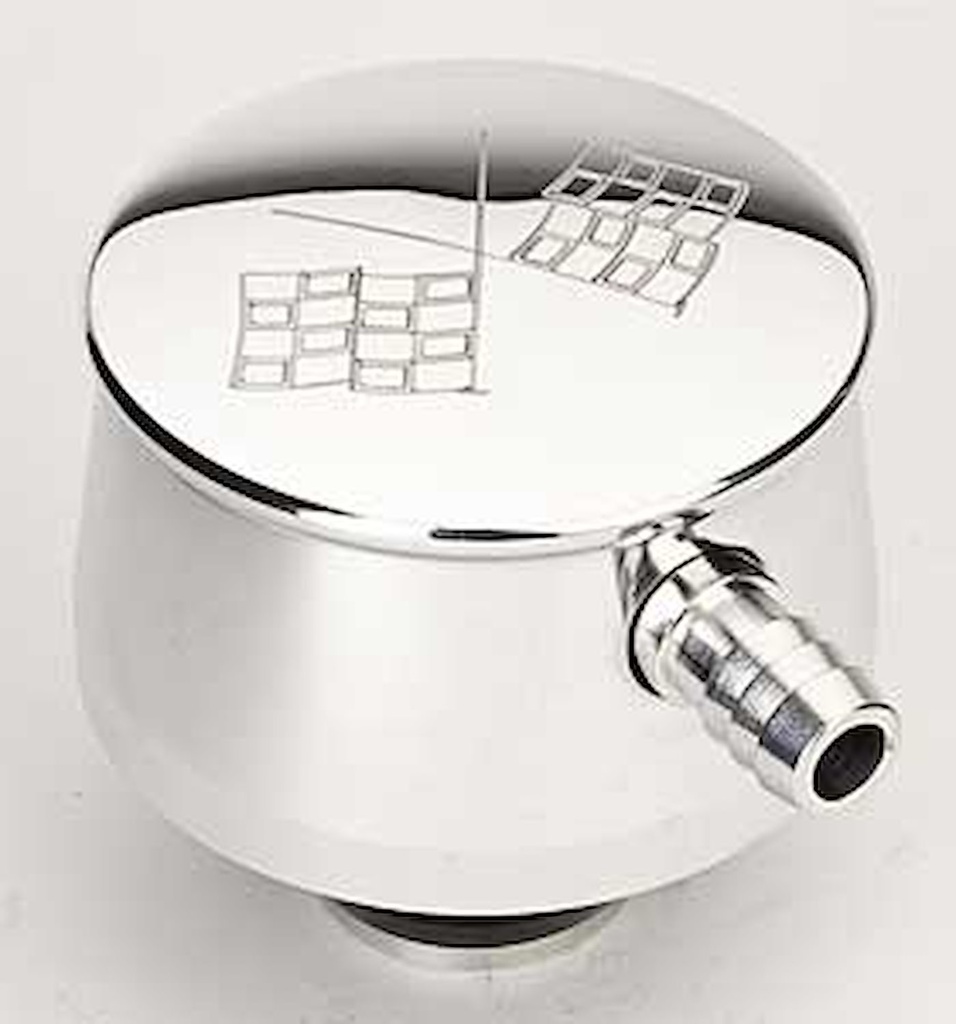 Billet Specialties 21720: Valve Cover Breathers Checkered Flags