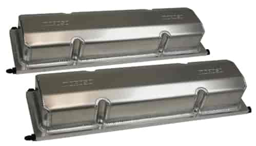 Moroso 68332: Fabricated Aluminum Valve Covers w/ Oilers for Small Block Chevy 13 to 23-Degree Heads