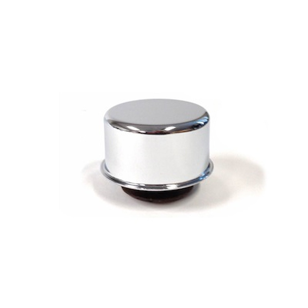 Scott Drake C3AZ-6766-E: C3AZ-6766-E Oil Caps (Twist-on, chrome, Motorcraft)