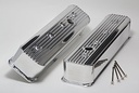 Hamburger's 1114: Fabricated Aluminum Valve Covers 1987-99 Small Block Chevy 305-350