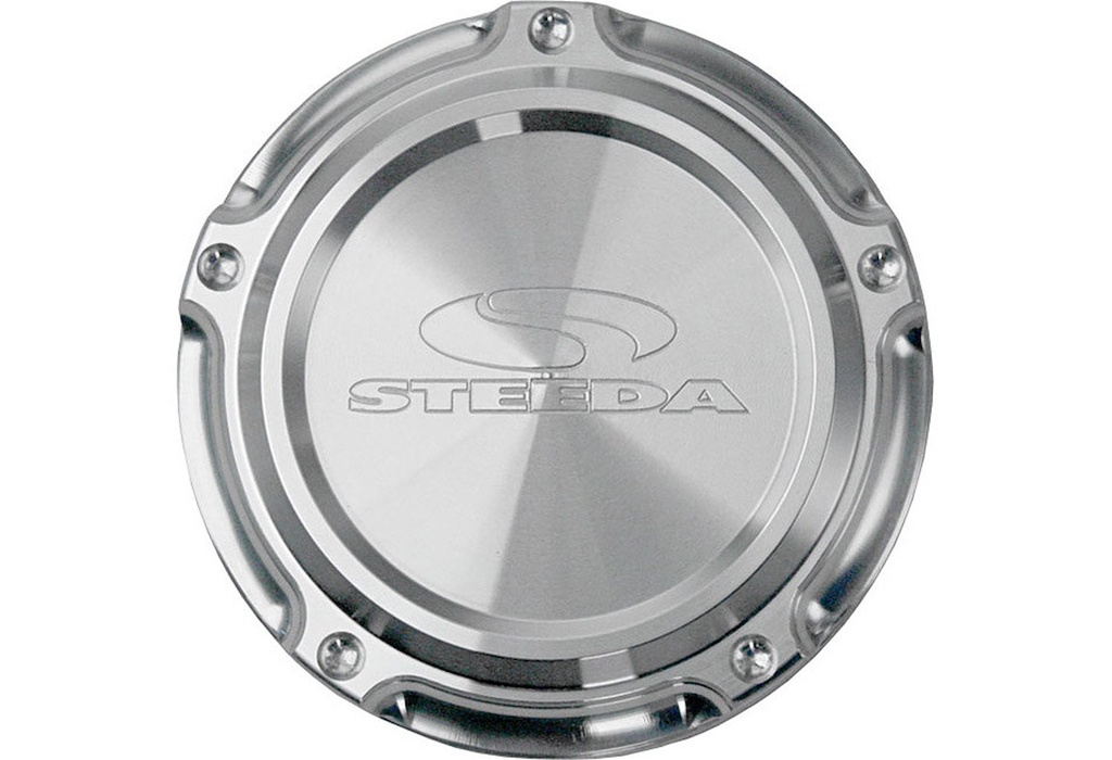 Steeda 555-0625: Billet Oil Cap Cover 1986-2014 Mustang